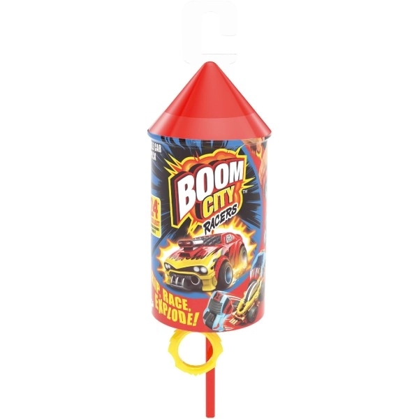 Auto Boom City Racers plast mix rodzajów w plastikowej tubie 21x6,5x6cm