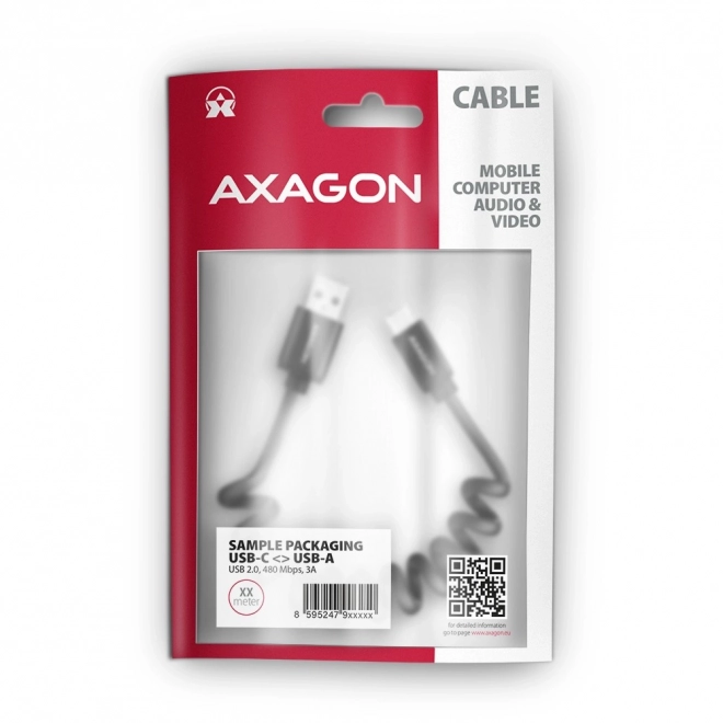 Kabel Twister USB-C – USB-A 0,6m