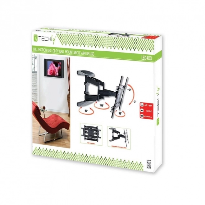 Uchwyt ścienny na TV LCD/LED 40-80 cali czarny