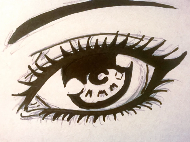 czarny permanentny wodoodporny marker