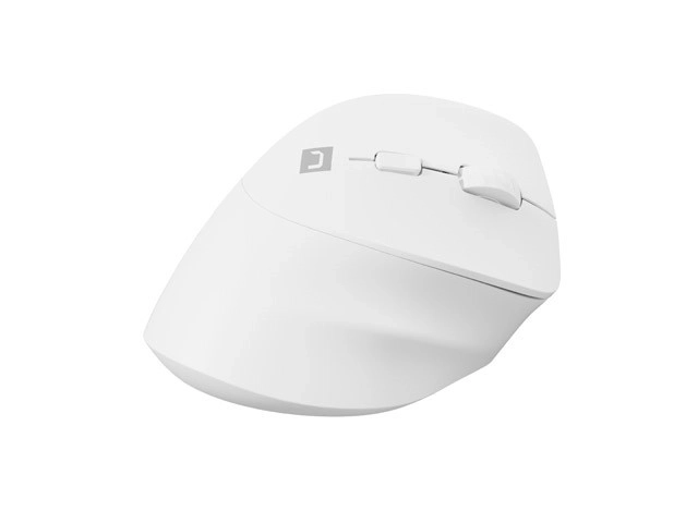 Pionowa bezprzewodowa mysz Crake 2 BT 5.2 + 2.4GHz biała