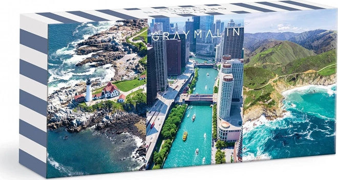 Galison puzzle zdjęcia lotnicze USA autorstwa Graya Malina 3×120 elementów