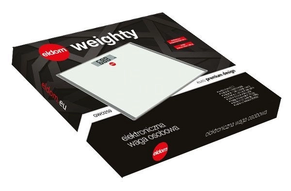 Elektryczna waga łazienkowa ELDOM GWO250 LCD czarna