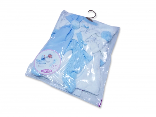 Llorens M635-71 strój dla lalki niemowlęcej NOWO NARODZONY rozmiar 35-36 cm