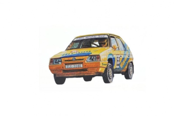 Model samochodu Škoda Favorit Rallye 96 w skali 1:72