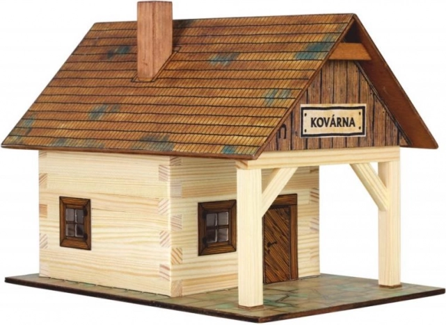Drewniana sklejana zestaw konstrukcyjny Kuźnia