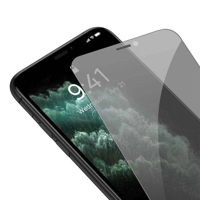 Baseus Crystal ochrona prywatności szkło hartowane dla iPhone X/XS