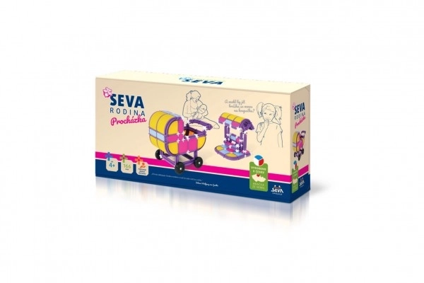 Klocki SEVA RODZINA Spacer plastik 166szt w pudełku 32x17x8cm