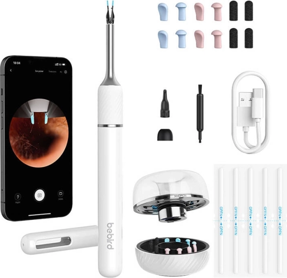 Bebird Note 5 Pro otoskop z kamerą do czyszczenia uszu – biały