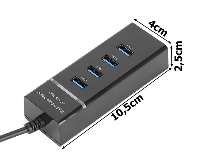 Hub USB 3.0 z 4 portami do szybkiego transferu danych