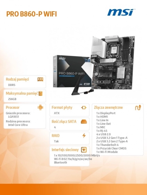 Płyta główna PRO B860-P WIFI