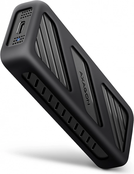 AXAGON armored box – aluminiowa zewnętrzna obudowa dla M.2 NVMe SSD, USB‑C 3.2 Gen 2x2, 20 Gb/s