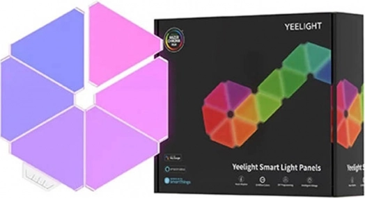 inteligentne panele świetlne Yeelight – inteligentne trójkątne panele LED (zestaw 6 szt.)