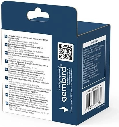 Szybkie ładowanie 3× USB do 15,5 W