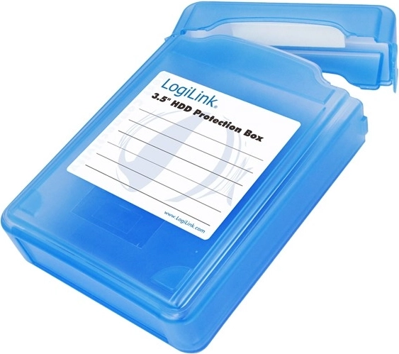 Ochronne etui na 3,5" HDD niebieskie