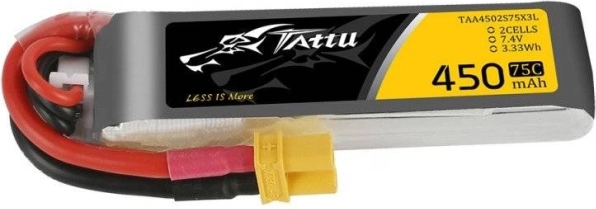 Tattu bateria LiPo 450mAh 7,4 V 75C