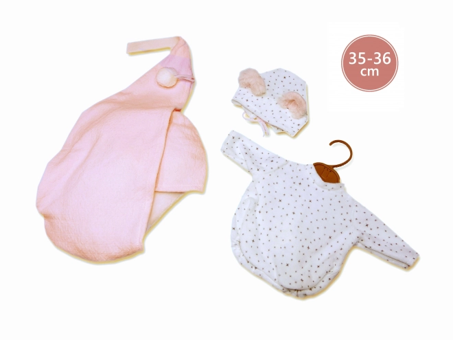 Llorens M635-66 ubranko dla lalki niemowlęcej NOWO NARODZONY rozmiar 35-36 cm