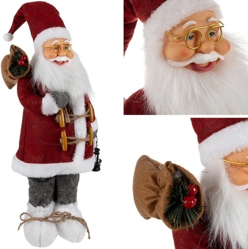 Świąteczna figurka Mikołaja 60 cm RUHHY