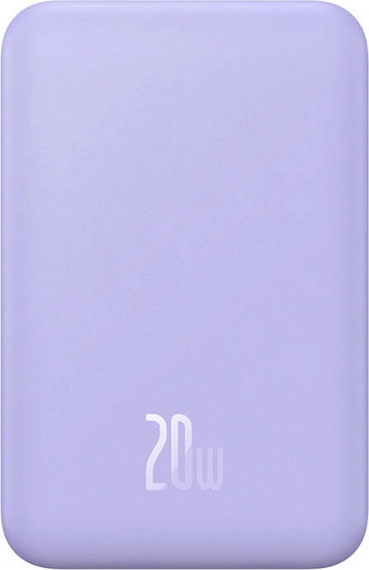Magnetyczny mini powerbank BASEUS 5000 mAh 20W fioletowy