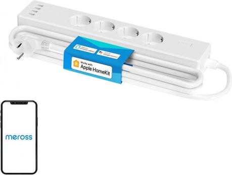 Inteligentna listwa zasilająca Wi‑Fi MEROSS z obsługą HomeKit