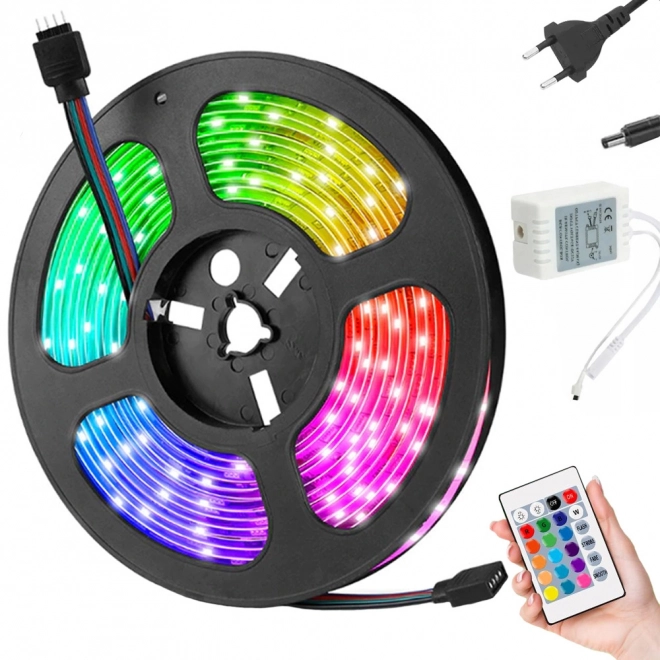Wodoodporna taśma LED RGB z pilotem 4,5 m