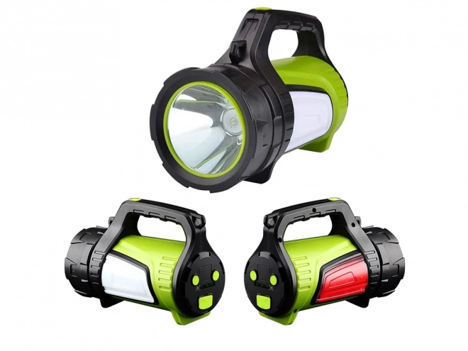 Ładowalny reflektor LED z latarką i powerbankiem