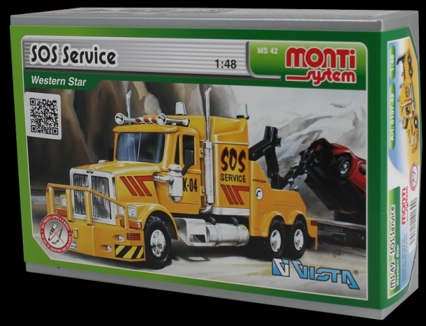 Klocki Monti System MS 42 SOS Serwis Western star 1:48 w pudełku 22x15x6cm