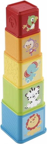 Kolorowa wieża do układania Fisher-Price