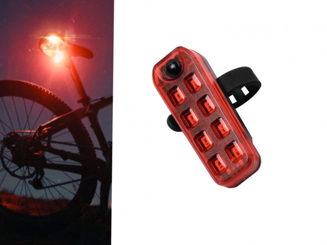 Tylnia lampa LED na rower z ładowaniem USB
