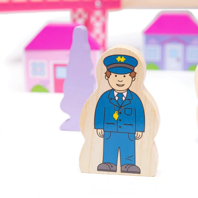 Bigjigs Rail Drewniana Duża Kolejka Księżniczki