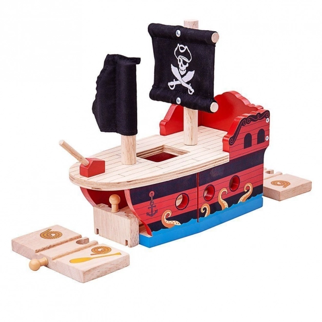 Piracka galera Bigjigs Rail