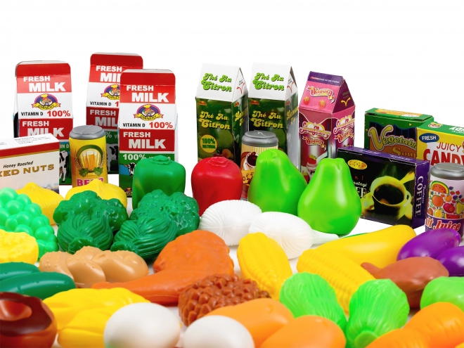 Plastowe owoce warzywa do kuchni 120 szt