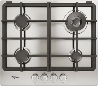 Płyta gazowa Whirlpool 60 cm z 4 palnikami i rusztami żeliwnymi