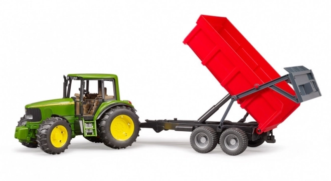 Bruder Traktor John Deere z przyczepą wywrotką