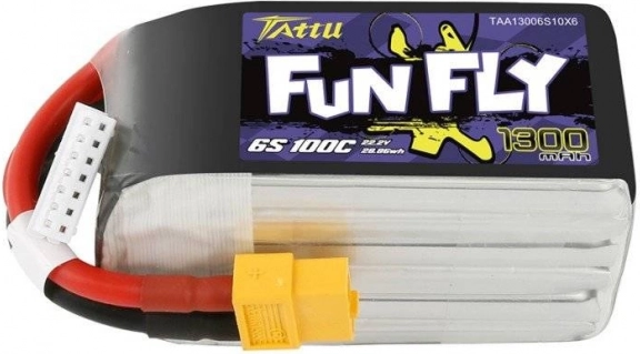 Akumulator LiPo Tattu FunFly 1300 mAh 6S 22,2 V 100C (XT60)