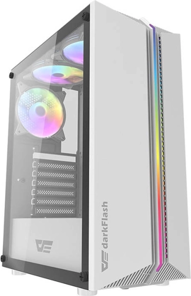 obudowa komputerowa darkFlash DK151 ARGB, biała