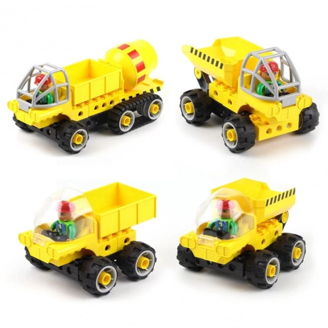 Klocki budowlane Betoniarka 5w1 (38 klocków+5 kart)
