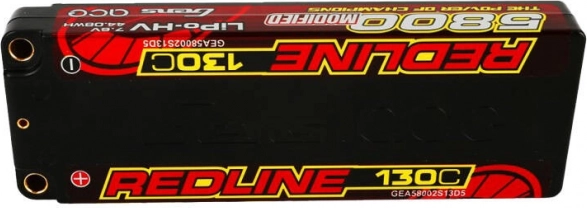 Gens Ace Redline 6000 mAh 15,2 V 130C 4S2P HV akumulator LiPo w twardej obudowie