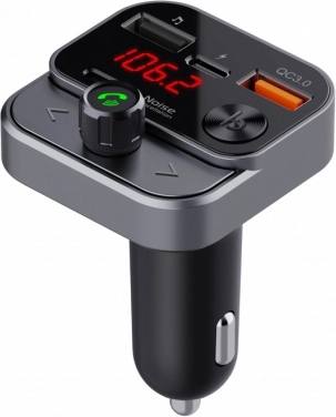 Transmiter FM do auta z Bluetooth, USB i szybkim ładowaniem QC3.0