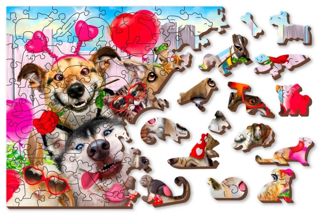 Drewniane puzzle Czas na imprezę 600 elementów