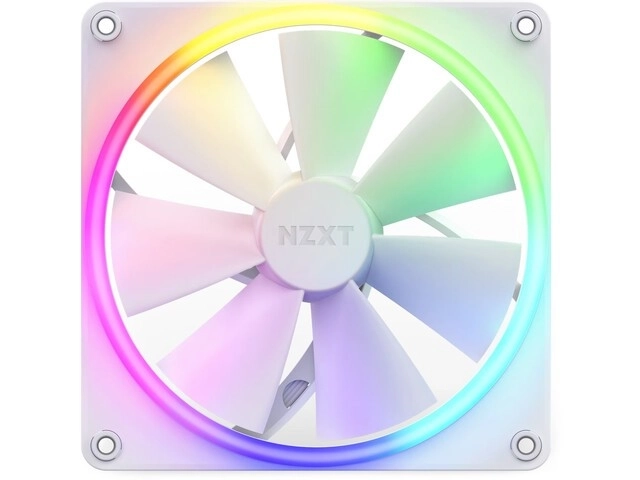 Biały RGB wentylator 140mm NZXT F140