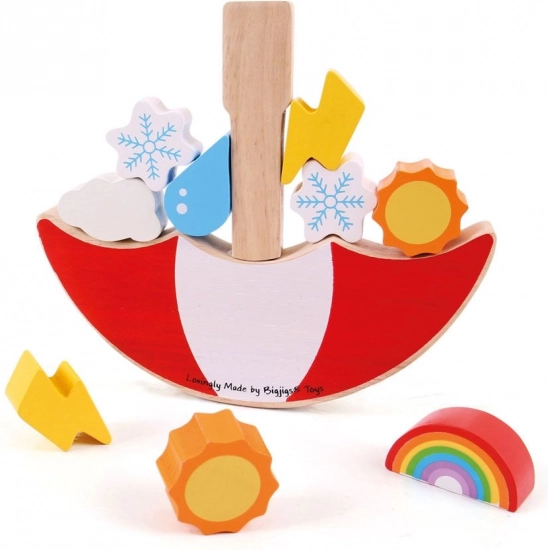Drewniana gra balansowa Pogoda BIGJIGS TOYS