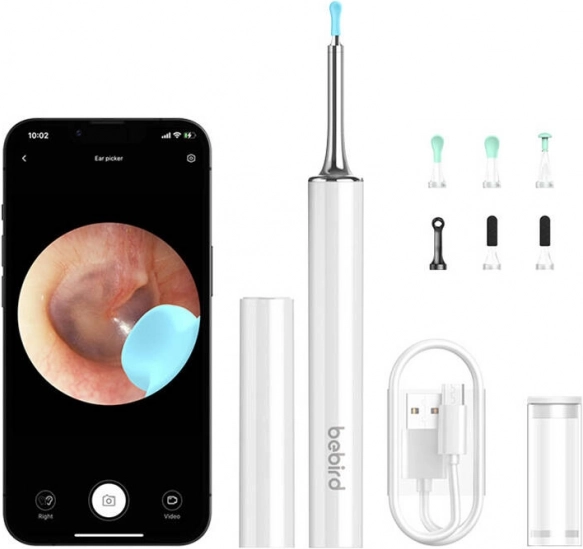 Otoskop do czyszczenia uszu Bebird T15