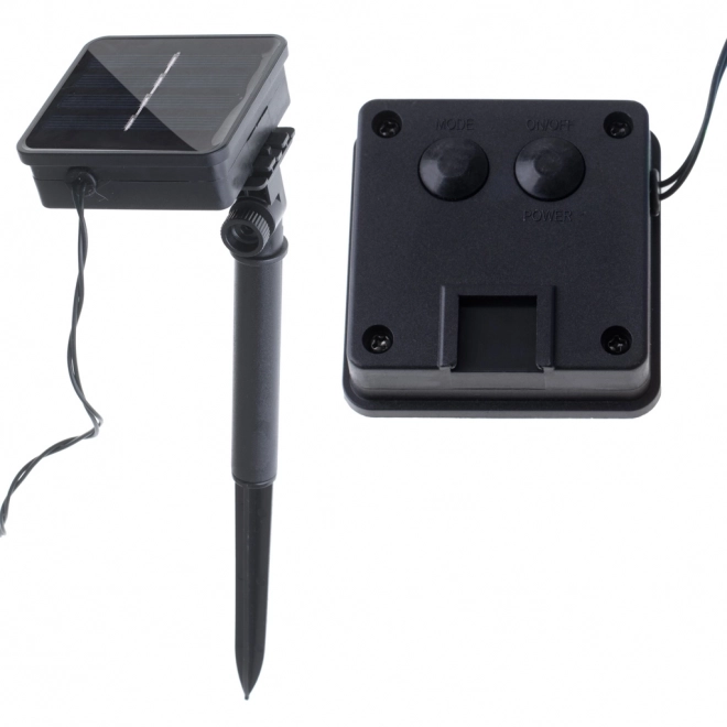 Lampy ogrodowe solarne kula 7m 50LED zimna biała