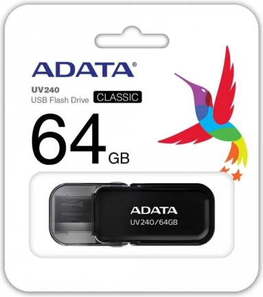 Pamięć flash ADATA UV240 64 GB USB 2.0 czarny