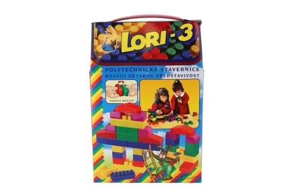 Klocki LORI 3 plast 50szt w pudełku 19x28x10cm