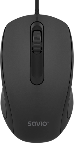 przewodowa mysz optyczna Savio 1200 DPI z połączeniem USB