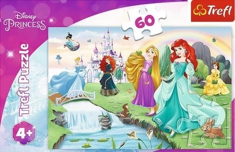Puzzle 60 elementów Poznaj księżniczki DISNEY PRINCESS Trefl