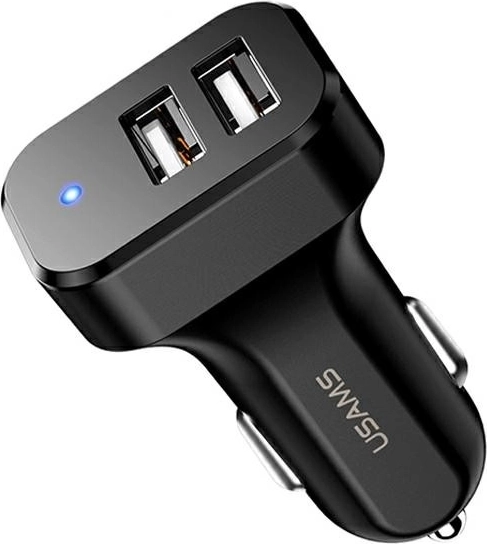 Ładowarka samochodowa USAMS z 2× USB, 2,1 A