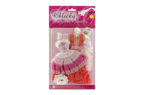 Ubranka z akcesoriami dla lalek 2 sztuki